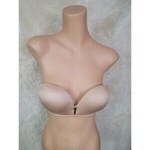 Victoria's Secret Size 34C Bombshell Multiway Bra Add 2 Cups Push Up Plunge Nude